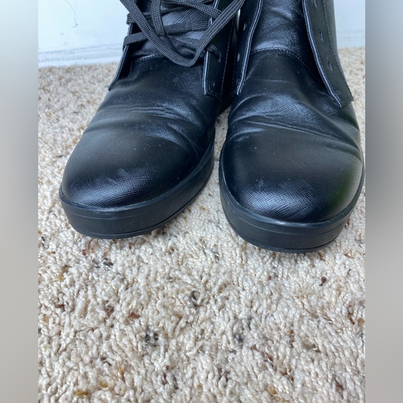 Calvin Klein Dress Shoes Mens Us 10.5 Binton Black Leather Casual - Picture 9 of 9